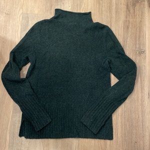 Madewell green mock neck sweater